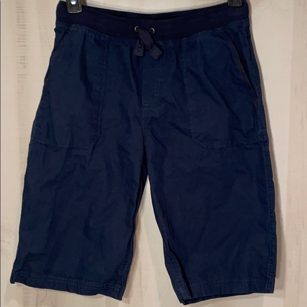 Lands' End Kids Pull On Navy Shorts Size XL